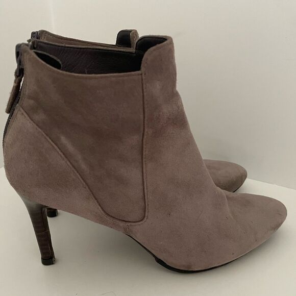 Cole Haan Suede Taupe Ankle Boots Size 5.5B - Picture 1 of 9